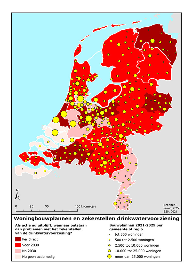 Drinkwater bij 900.000 nieuwe woningen in gevaar zonder directe